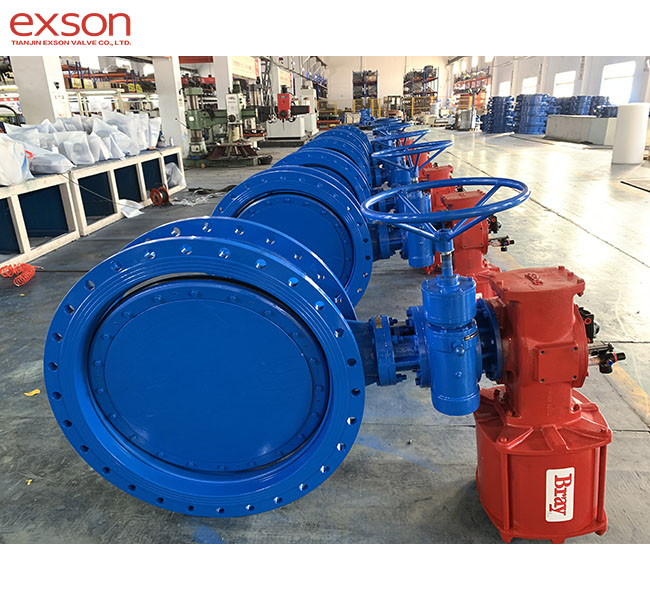 Bray pneumatic operated eccentric butterfly valve